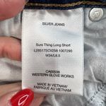 Silver Jeans Co. Sz 34 Bermuda Shorts Sure Thing High Rise 6.5 In Cuffed Stretch Photo 7