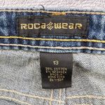 Rocawear  Jeans Womens 13 Bootcut Zipper  Pockets‎ Flare Wide Red Logo Y2K Retro Photo 2