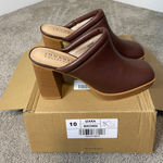 New Journey Collection Izara Brown Slide on Platform Mules Size 10 Photo 0