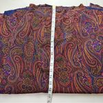 Burgundy‎ Skirt 90s Y2K DARK Academia Midi Skirt Dark Paisley Library Poet Purple Photo 4