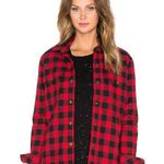 Current/Elliott  Buffallo Plaid Sherpa Lined Workman Shirt Jacket Shacket 1 S Photo 0