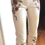 Topshop Embroidered Flowered Jeans  Photo 0