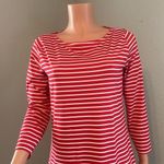 Vineyard Vines  Dress Womens M RED/WHITE Stripe Sankaty Stretchy Shift #60 Photo 1