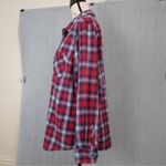 Blue Mountain Red Blue Plaid Flannel Button Up Shirt Size XL Photo 3