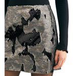 Free People  Camouflage Sequin Mini Skirt Photo 4
