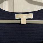 Michael Kors Navy Ribbed Knit Dress Blue Size M Photo 3