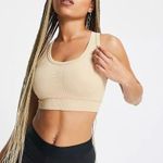 Adidas Training Sculpt Seamless Light Support Sports Bra in Stone NWT (XS) Photo 2