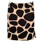 Studio G Giraffe Print Short Pencil Skirt size 6 Black Photo 10