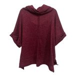 Altar'd State womens cowl neck heathered maroon short sleeve sweater size M Photo 1