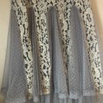 Ryu  Women’s Grey Cream Lace & Tulle Mini dresses sz Small Photo 2
