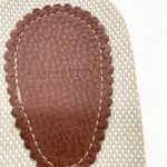 Lands' End  Womens 8.5 Woven Rattan Beaded Sandal Slip On Floral Brown‎ Summer Photo 5