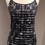 Energie  Black and White Cami Tank Top Photo 0