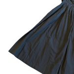 Free People 100% Cotton Black Midi Dress Ruffle Smocked Tie Back Size Small Photo 8