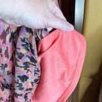 Anthropologie  Tulle Pink Brown Abstract Floral Sleeveless Mini Dress Sz Medium Photo 4