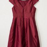 Alfred Sung NWT Burgundy Satin Twill Dress Size 12 Photo 5