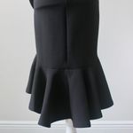 Vestique Black High-Low Flare Ruffle Sleeveless Fitted Summer Dress Small Photo 5