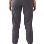 Lululemon Womens Fresh Track Reflective Zip Cuffs Jogger Tights Dark Carbon Size Gray Size 6 Photo 3