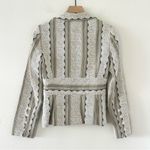 Alberto Makali Vintage 90s Blazer Jacket Women’s 4 USA MADE Grey/White Brocade Photo 7