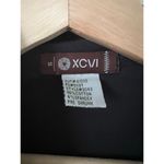 XCVI  Women's Sleeveless Shirt Dress Belted Black Small Cotton Buttonup Lapel Photo 1