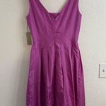 Adrienne Vittadini  100% Silk Balloon Skirt Sheath Dress Square Size 6 BNWT Photo 1