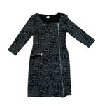 Michael Tyler medium gray black dress unique asym dark dist Photo 0