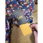 Lee  Size Large‎ Floral Striped Blouse Blocked Style Sleeveless Top Blue Boho NWT Photo 8