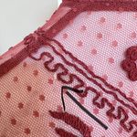 Sundance Burgundy High Neck Lace Yoke Boho Dress Long Sleeve Sz 8 🧡 Red Photo 12