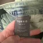Torrid  Acid Wash Denim High Rise Raw Hem Cut Off Short Shorts Size 26‎ Plus Photo 4
