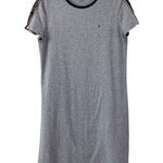 Tommy Hilfiger Tape Logo Gray Tee Mini Dress Womens Size Medium Sport Preppy Photo 0