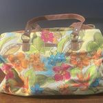 Jamaican Bay Floral Canvas WeekenderBag Orange Photo 0