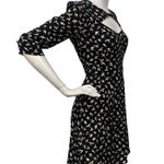 Cooperative Women's Black skater dress with multi-color bird print size 0 Photo 2