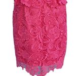 Cache  Coral Peplum Lace Strapless Dress Lined Built in Bra Stretch New NWT $228 Photo 5