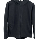Athleta  Black Zip Front Knit Hoodie Size‎ Small Photo 0