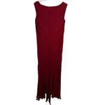 Jonathan Martin Silk Velvet Burnout Maxi Dress Red Cowl Neck Y2K Romantic 8 Photo 3