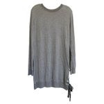 Cloth & Stone Gray Sweatshirt Tunic Mini Dress Lace Up Side NWT M Photo 5