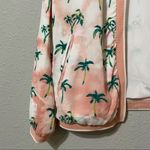 Current Air  Open Front Palm Tree White Pink Bomber Jacket Womens S Coconut Girl Photo 1