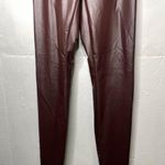 Aerie NEW Offline by  SMALL Real Luxe Faux Leather High Waist Legging Dark Brown Photo 2