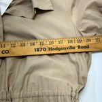 Sweet Magnolia Long Sleeve Shirt Dress W/Embroidered cut out 100% Cotton L Tan Size L Photo 10