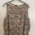 Cato  Beige patterned Striped midi dress Dress Women's 18/20W Photo 5