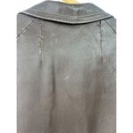 Vintage 70's Leda Spain Women's Leather Trench Coat Jacket Midi Length Brown Photo 7