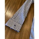 Ralph Lauren POLO  Blue White long sleeve cotton Stripe Shirt Dress  PRL size 10 Photo 8