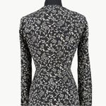 Sézane  Robe Midi Victoriana Dress Two-tone Floral Print | Sz 36 (4 US) | Black Photo 11