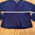 Bar III Purple V-Neck Sweater Chunky Knit Photo 2