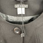 Venus Blazer Womens Size 2 Black Button Front Tailored Career Suit Jacket Coat Photo 3