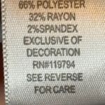 One World  Blouse Women's Size Medium Henley‎ Long Sleeves Stripes Photo 3