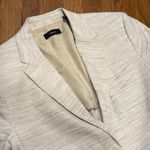 Theory Calico Sharkskin crunch linen blend Cream Blazer size 2 like new Photo 1