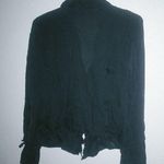 Josephine Chaus  14 Silk Ruffle Top in Black Funeral Plus Photo 0