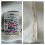 Vintage Ivory Wrap Gown w/ Rosette Detail ILGWU USA and hat wedding Dress XS Photo 12