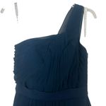 Azazie  One Shoulder Navy Blue Maxi Dress Size XS Photo 2