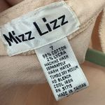 Vtg 80s Pink Structured Stretch Denim Pencil Dress Size 7 Open Back Mizz Lizz Photo 6